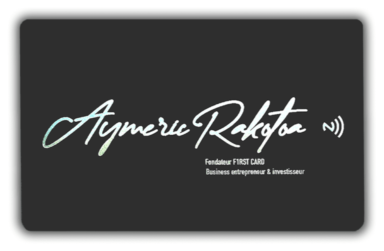 Aymeric RAKOTOA Fondateur F1RST CARD