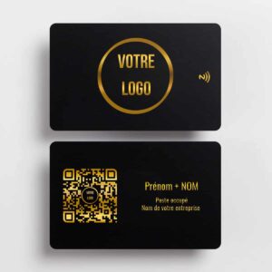 Petite entreprise et les cartes de visite NFC Image de la carte de visite connectée professionnelle F1RST CARD de qualité supérieure pour les entreprises