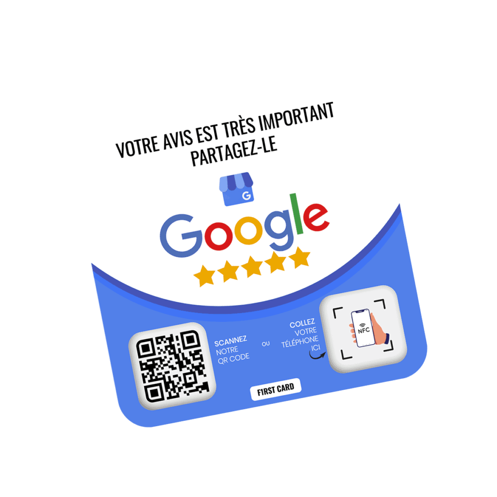 Plaque Avis Google NFC