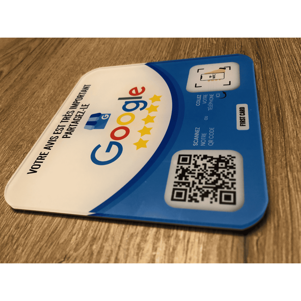 Plaque Avis Google NFC pour les entreprises